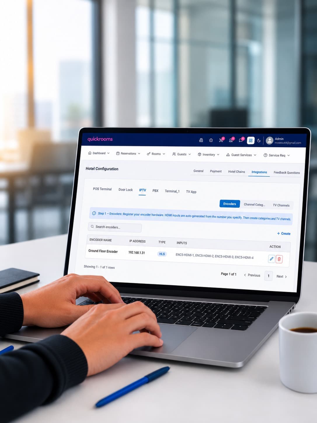 Configure Your IPTV Channels in the Quickrooms Dashboard